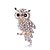cheap Brooches-Women&#039;s Brooches Owl Animal Ladies Classic Imitation Diamond Brooch Jewelry Gold For Daily