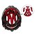 billige Cykelhjelme-MOON Bike Helmet 25 Ventiler EPS PC Sport Mountain Bike Vej Cykling Cykling / Cykel - Rød / Sort Herre Dame Unisex