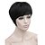 Χαμηλού Κόστους Συνθετικές Trendy Περούκες-Συνθετικές Περούκες Ίσιο Ίσια Περούκα Κοντό Μαύρο Συνθετικά μαλλιά Γυναικεία Μαύρο StrongBeauty