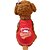 billige Hundetøj-Hund Vest Bogstav &amp; Nummer Mode Hundetøj Hvalpe tøj Hund outfits Åndbart Sort Rød Kostume Til Hanhunde Og Tæver Bomuld XS S M L