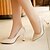 cheap Women&#039;s Heels-Women&#039;s Shoes PU Fall Winter Comfort Heels Low Heel Round Toe for Casual White Black Red Almond