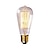 baratos Incandescente-5pçs 40 W E26 / E27 ST58 Amarelo Quente 2200-3000 k Regulável Lâmpada incandescente edison vintage 220-240 V