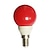 economico Lampadine LED a sfera-1pc 0.5 W LED Globe Bulbs 15-25 lm E14 G45 7 LED Beads Dip LED Decorative Red 100-240 V / RoHS / CE Certified
