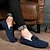 preiswerte Herrenpantoletten &amp; -slipper-Herrn Komfort Schuhe Kunstleder Frühling / Sommer Loafers &amp; Slip-Ons Schwarz / Grau / Blau