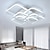 billige Dæmpbart loftlys-6-lys led loftslampe geometrisk firkantet moderne enkelhed led loftslampe stue spisestue soveværelse lysarmatur kan kun dæmpes med fjernbetjening