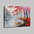 tanie Pejzaże-Hang-Malowane obraz olejny Ręcznie malowane - Krajobraz Nowoczesny Zwinięte płótna / Zwijane płótno