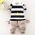 cheap Sets-Toddler Boys&#039; Clothing Set Long Sleeve Red Black Cartoon Striped Daily Going out Active Casual Regular