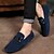 preiswerte Herrenpantoletten &amp; -slipper-Herrn Komfort Schuhe Kunstleder Frühling / Sommer Loafers &amp; Slip-Ons Schwarz / Grau / Blau