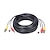 abordables Accesorios de seguridad-Cables y Adaptadores 65FT BNC RCA DC Connector Video Audio Power CCTV Camera para Seguridad sistemas 2000cm 0.45kg