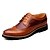 baratos Sapatos Oxford para Homem-Homens Oxfords Bullock Shoes Sapatos de couro Sapatos Confortáveis Formais Casual Couro Preto Marrom Amarelo Primavera Outono / Cadarço / EU42