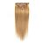 cheap Clip in Hair Extensions-Febay Clip In Human Hair Extensions Straight Remy Human Hair Human Hair Light Blonde