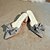 cheap Women&#039;s Clogs-Women&#039;s Sandals Stiletto Heel Peep Toe Split Joint Fabric Comfort Walking Shoes Summer Black / Gray / EU39