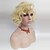 cheap Synthetic Trendy Wigs-Synthetic Wig Curly Curly Wig Blonde Medium Length Blonde Synthetic Hair Women&#039;s Side Part Blonde