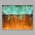 olcso Olajfestmények-Hang festett olajfestmény Kézzel festett - Absztrakt Modern Vászon / Nyújtott vászon