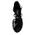 baratos Sapatos de Dança Latina-Mulheres Sapatos de Dança Latina Cetim Sandália Salto Personalizado Personalizável Sapatos de Dança Preto / Amêndoa / Interior
