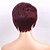 cheap Human Hair Capless Wigs-Human Hair Blend Wig Short Straight Pixie Cut Straight Short Side Part Machine Made Women&#039;s Natural Black #1B Medium Auburn#30 Dark Wine 8 inch