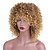 abordables Perruques Synthétiques Sans Bonnet-Perruque Synthétique Kinky Curly Très Frisé Avec Frange Perruque Court Blond Fraise / Medium Auburn Cheveux Synthétiques Femme Perruque afro-américaine Marron