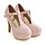 cheap Women&#039;s Heels-Women&#039;s Heels Spring / Summer Stiletto Heel Pointed Toe Comfort Novelty Wedding Party &amp; Evening Buckle Solid Colored PU White / Pink / Orange