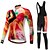 cheap Men&#039;s Clothing Sets-CYCOBYCO Women&#039;s Long Sleeves Cycling Jersey with Bib Tights - White Black Bike Bib Tights Tights Jersey Pants / Trousers Clothing Suits,