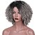Χαμηλού Κόστους Συνθετικές Trendy Περούκες-Συνθετικές Περούκες Afro Άφρο Κούρεμα με φιλάρισμα Περούκα Κοντό Μαύρο / Γκρι Συνθετικά μαλλιά Γυναικεία Μαλλιά με ανταύγειες Γκρι