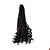 halpa Virkatut hiukset-Kihara Senegalese Twist Twist punokset Synteettiset hiukset punokset Keskikokoinen Letitetty 30 juurta / pakkaus 1pack
