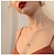 abordables Collier-Collier Pendentif Femme Cœur simple Mode Dorée Colliers Tendance Bijoux 1 pour Cadeau Quotidien