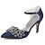 cheap Wedding Shoes-Women&#039;s Wedding Shoes Glitter Crystal Sequined Jeweled Dress Party &amp; Evening Solid Colored Wedding Heels Summer Crystal Ankle Strap Heel Pointed Toe Classic Walking Elastic Fabric Ankle Strap Dark