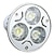 levne LED žárovky bodové-10ks 3w gu10 / e27 / e14 / gu5.3 led reflektor 250lm teplé / studené bílé pro kuchyňský hotel ložnice osvětlení lampada ac220-240v