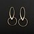Недорогие Модные серьги-Women&#039;s Drop Earrings Hoop Earrings - Silver Plated, Gold Plated Fashion Gold / Silver For Daily Work
