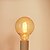 baratos Incandescente-1pç 60 W E26 / E27 / E27 G80 Branco Quente Incandescente Vintage Edison Light Bulb 220-240 V