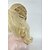 abordables Pelucas sintéticas de moda-Pelucas sintéticas Rizado Rizado Peluca Larga Blonde Pelo sintético Mujer Rubio StrongBeauty