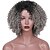Χαμηλού Κόστους Συνθετικές Trendy Περούκες-Συνθετικές Περούκες Afro Άφρο Κούρεμα με φιλάρισμα Περούκα Κοντό Μαύρο / Γκρι Συνθετικά μαλλιά Γυναικεία Μαλλιά με ανταύγειες Γκρι