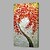 voordelige Abstracte schilderijen-Hang-geschilderd olieverfschilderij Handgeschilderde - Bloemenmotief / Botanisch Modern Inclusief Inner Frame / Uitgerekt canvas