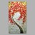 cheap Abstract Paintings-Oil Painting Hand Painted - Floral / Botanical Modern Stretched Canvas
