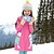 billiga Klänningar-Flickor Långärmad Randig 3D-tryckt grafik Klänningar Ledigt Bomull Klänning Småbarn Dagligen Helgdag