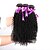billige Naturligt farvede weaves-3 Bundler Brasiliansk hår Kinky Curly Menneskehår Menneskehår, Bølget 8-28 inch Menneskehår Vævninger 8a Menneskehår Extensions / 8A / Kinky Krøller