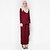 preiswerte Kostüme aus aller Welt-arabisch Damen A-Linie Ethnisch Modisch Urlaubskleid Arabisches Kleid Abaya Muslimisches Kleid Maxikleider Für Polyester Solide