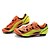 ieftine Încălțăminte de Ciclism-Tiebao® Pantofi de Cursieră Nylon Impermeabil Respirabil Anti-Alunecare Ciclism Negru Portocaliu Bărbați Pantofi de Ciclism / Căptușire cu Perne / Ventilație / Microfibră PU sintetică / Ventilație