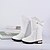 baratos Sapatos de Menina-Para Meninas sapatos Pele Real Inverno Outono Botas da Moda Conforto Botas Botas Cano Médio para Casual Branco Preto Vermelho