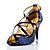 Недорогие Обувь для латиноамериканских танцев-Танцевальная обувь Обувь для латины Кроссовки Отделка На шпильке Персонализируемая Цвет-леопард / Миндальный / Синий