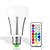 billige Elpærer-1pc 10 W Smart LED-lampe 580-700 lm E26 / E27 30 LED Perler SMD 5050 Tidstagning Dæmpbar Fjernstyret RGBW 85-265 V / 1 stk. / RoHs