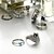 זול Fashion Ring-בגדי ריקוד נשים טבעות לפרקי האצבעות כסף סגסוגת נשים בוהמי וינטאג&#039; יומי בר תכשיטים MOON