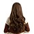 cheap Synthetic Trendy Wigs-Synthetic Wig Deep Wave Deep Wave With Bangs Wig Very Long Light Brown Synthetic Hair Women&#039;s Brown MAYSU