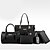 cheap Bag Sets-Women&#039;s Bags PU(Polyurethane) Bag Set 6 Pieces Purse Set Pattern / Print for Shopping White / Black / Blue / Blushing Pink / Fuchsia / Bag Sets