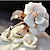 cheap Brooches-Women&#039;s Brooches Flower Ladies Elegant Fashion Classic Brooch Jewelry White Black For Daily Formal