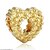 baratos Miçangas-Jóias DIY 1 pçs Contas Liga Dourado Prata Coração Bead 0.2 cm faça você mesmo Colar Pulseiras