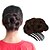 economico Chignon-Chignon Chignon updo A cordoncino Capelli sintetici Pezzo di capelli Estensione capelli Retina Marrone Medio vino rosso Marrone scuro / ramato scuro