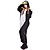 cheap Kigurumi Pajamas-Adults&#039; Kigurumi Pajamas Penguin Animal Onesie Pajamas Polar Fleece Synthetic Fiber Black Cosplay For Men and Women Animal Sleepwear Cartoon Festival / Holiday Costumes