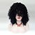 cheap Synthetic Trendy Wigs-Synthetic Wig Curly Curly With Bangs Wig 13cm(Approx5inch) Natural Black #1B Synthetic Hair Women&#039;s Black