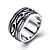 olcso Gyűrűk férfiaknak-Nyilatkozat gyűrű Ezüst Rozsdamentes acél Titán acél Nyilatkozat Katonai 8 9 10 11 12 / Férfi